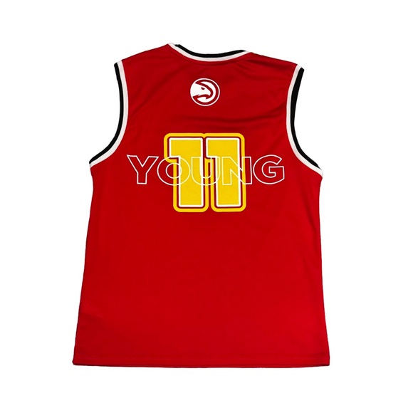 Trae Young #11 Atlanta Hawks NBA Men's Red Jersey - Picture 4 of 7